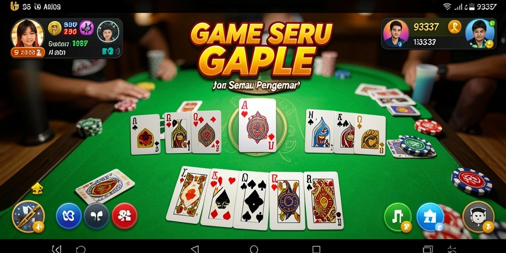 Tampilan menarik gameplay Gaple di 93337.