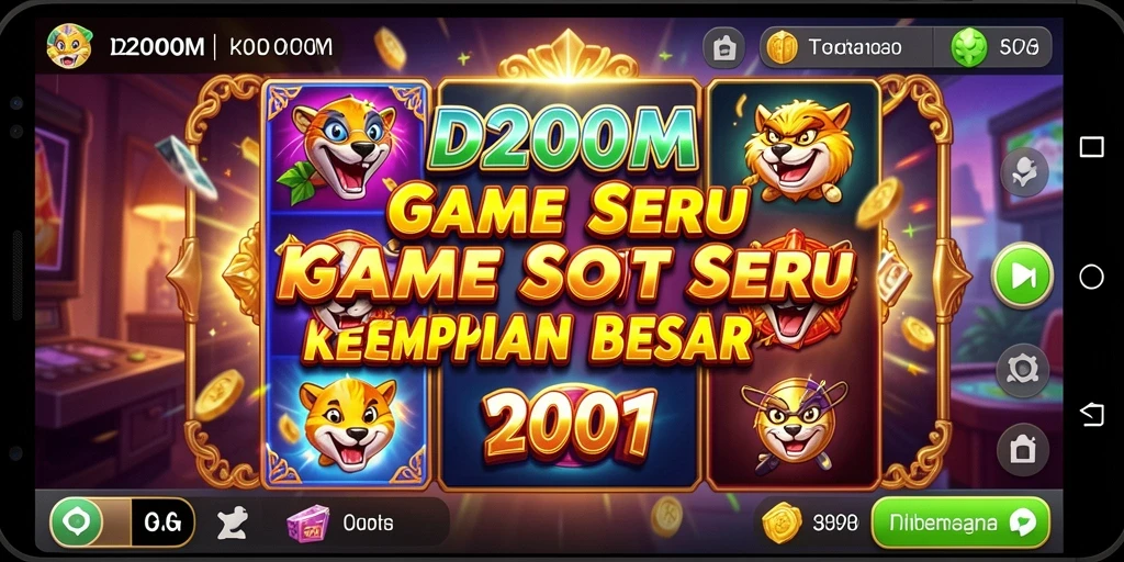 Tampilan screenshot D200M menampilkan gameplay Slot yang menarik dan mendebarkan.