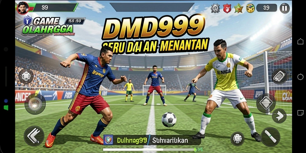 Tampilan gameplay DMD999 yang penuh aksi dan kompetisi.