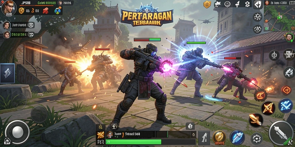 Screenshot gameplay JPS88 menampilkan strategi dan pertempuran mendebarkan.