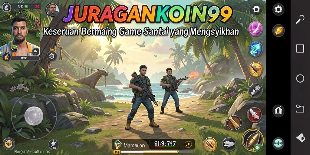 Tampilan gameplay seru dalam JURAGANKOIN99 yang menarik.