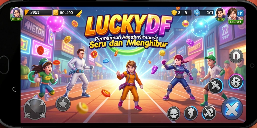 Gameplay seru dan menantang di LUCKYDF dengan grafis yang menarik.