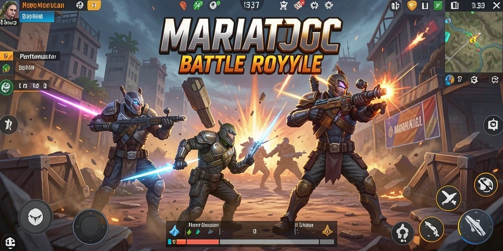 Gameplay seru dan mendebarkan di MARIATOGL Battle Royale.