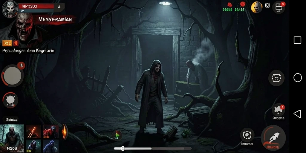 Tampilan gameplay MPO303 yang menegangkan dan menyeramkan.