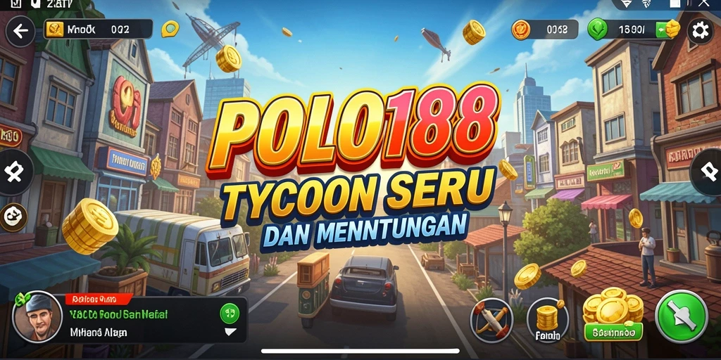 Screenshot gameplay POLO188 menampilkan aksi manajemen bisnis yang seru.