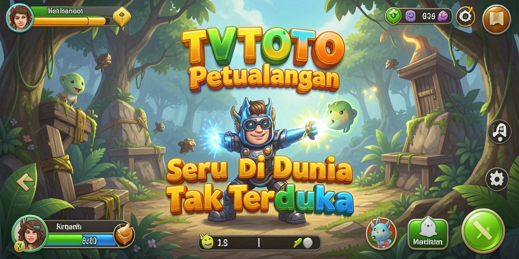 Screenshot dari gameplay TVTOTO yang menampilkan aksi petualangan seru.
