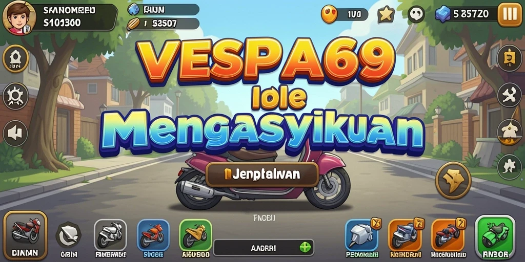 Tampilan gameplay VESPA69 yang menarik dan mudah dinavigasi.