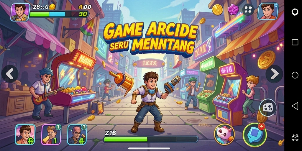Tangkapan layar gameplay Z18 yang menegangkan dan penuh aksi.